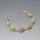 Rutilated Quartz Silver Bracelet