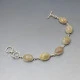 Rutilated Quartz Silver Bracelet