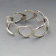 Arne Johansen Silver Boomerang Bracelet