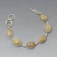 Vintage Rutilated Quartz Silver Bracelet