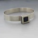 Kultaseppä Salovaara Silver and Spectrolite Bangle