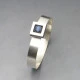 Kultaseppä Salovaara Silver and Spectrolite Bangle