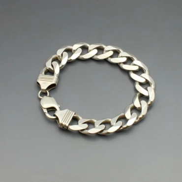 Chunky Sterling Silver Chain Bracelet