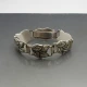 Scandinavian Silver Floral Bracelet