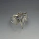 Modernist 900 Silver Bangle.