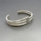 Sterling Silver Modernist Bangle
