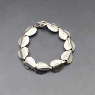 Herman Siersbol Silver Petals Bracelet