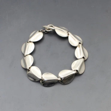 Herman Siersbol Silver Petals Bracelet