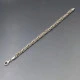 Silver Rope Chain Bracelet 7.5 Inches