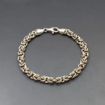 Silver Rope Chain Bracelet 7.5 Inches