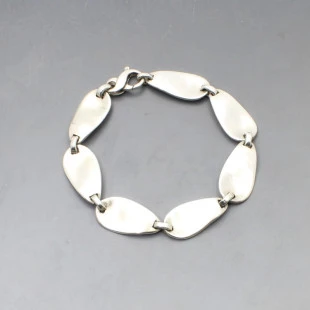 Solid Silver WSG  Links Bracelet