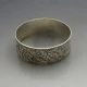 Solid Silver Decorative Bangle