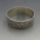 Solid Silver Decorative Bangle