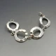 Solid Silver Ovals Bracelet