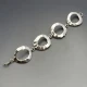 Solid Silver Ovals Bracelet