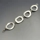 Solid Silver Ovals Bracelet