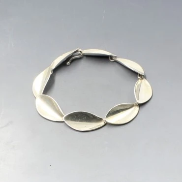 Aare & Krogh Silver Leaf Bracelet