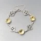 John Hart Iona Citrine and Silver Bracelet