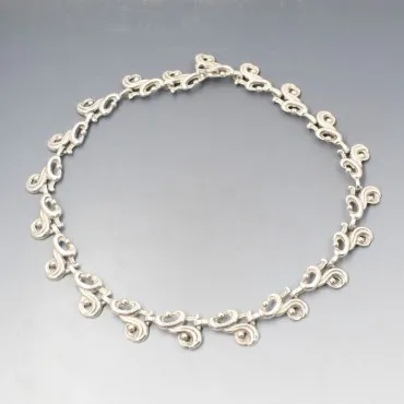Vintage Mexican Silver Necklace