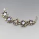  Multi Gemstone and Silver Statement Bracelet