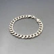 Flat Italian Silver Chain Bracelet 