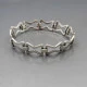 Silver Italian Modernist Bracelet