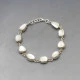 Vintage White Moonstone Silver Bracelet