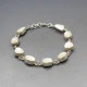 White Moonstone Silver Bracelet