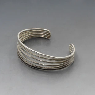  Silver Wire Cuff Bracelet