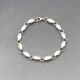 Silver Ovals Chain Bracelet