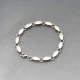 Silver Ovals Chain Bracelet