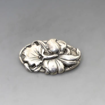 Antique 830 Silver Brooch