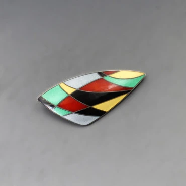 Egil Jensen for Anton Michelsen  Enamel  Brooch