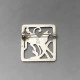 Fir Munksgaard Silver Deer Brooch