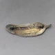 Viggo Pedersen Enamel and Silver Feather Brooch