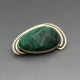 AZORIT Israel Eliat Stone and Silver Brooch