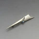 Designer Labradorite and and Sterling Silver Modernist Brooch