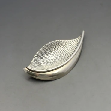 Herman Siersbol Silver Leaf Brooch