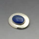 Lapis Lazuli and Sterling Silver Brooch