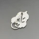 Carl M Cohr Art Nouveau Silver Brooch