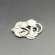 Carl M Cohr Art Nouveau Silver Brooch