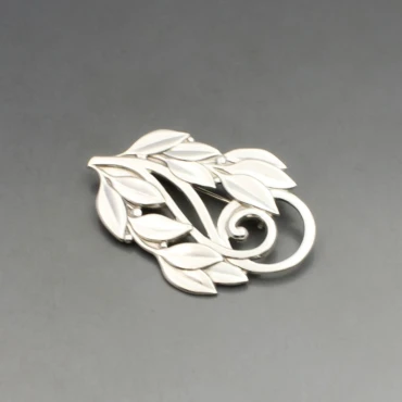 Carl M Cohr Art Nouveau Silver Brooch