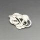 Carl M Cohr Art Nouveau Silver Brooch