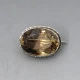 Vintage  Cairngorm Quartz and Silver Brooch