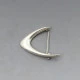 Vintage Arne Johansen Silver Boomerang Brooch