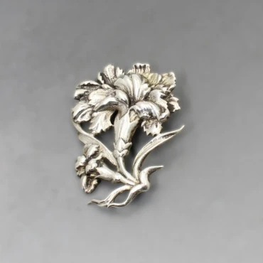Silver Art Nouveau Style Brooch
