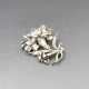 Silver Art Nouveau Style Brooch