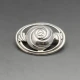 Mackintosh Style Sterling Silver Rose Brooch