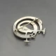 Peter M Roberts Silver Heron Brooch