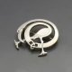 Peter M Roberts Silver Heron Brooch